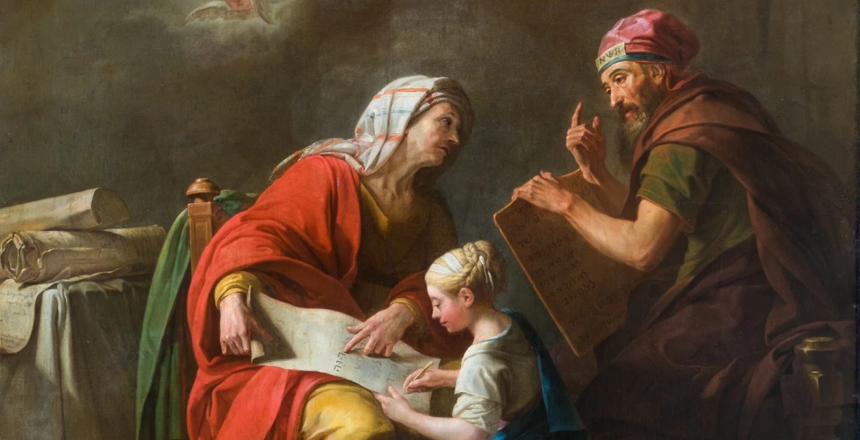 L'educazione della Vergine, 1768 - dettaglio
